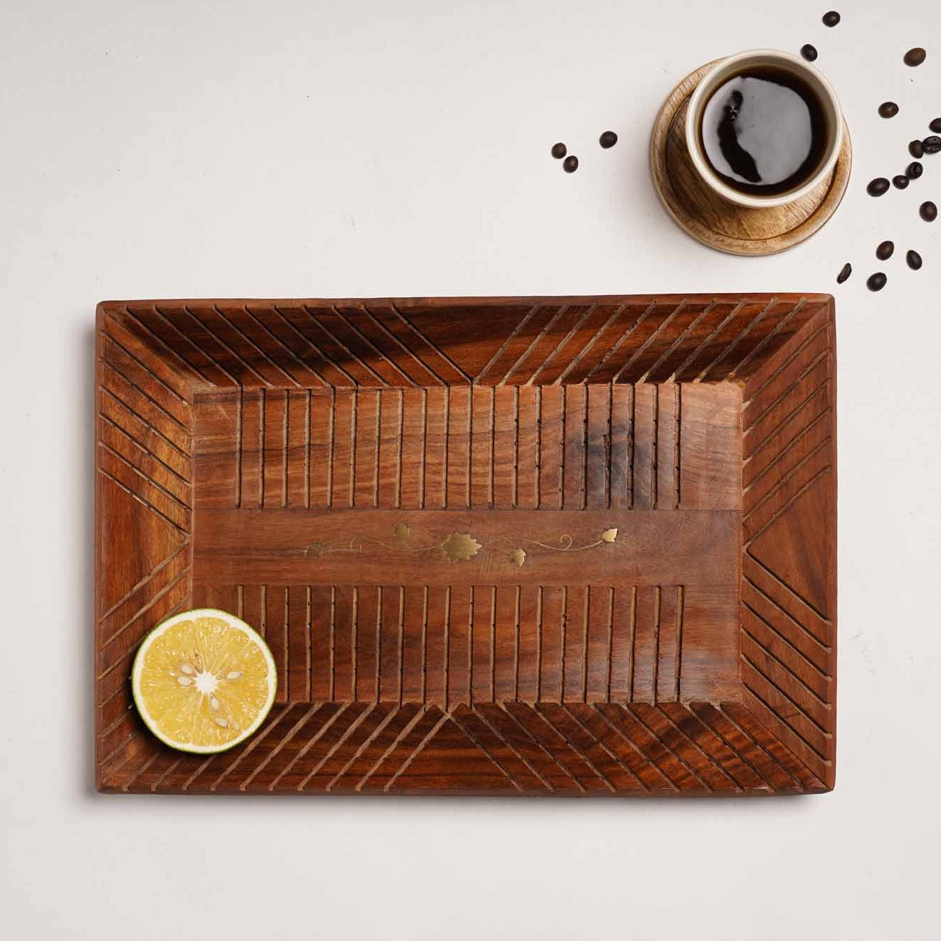 Royal Wooden Tray - Rectangle