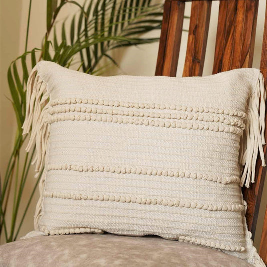 Boho Vibe - Natural Cushion Cover with Hosiery Loop