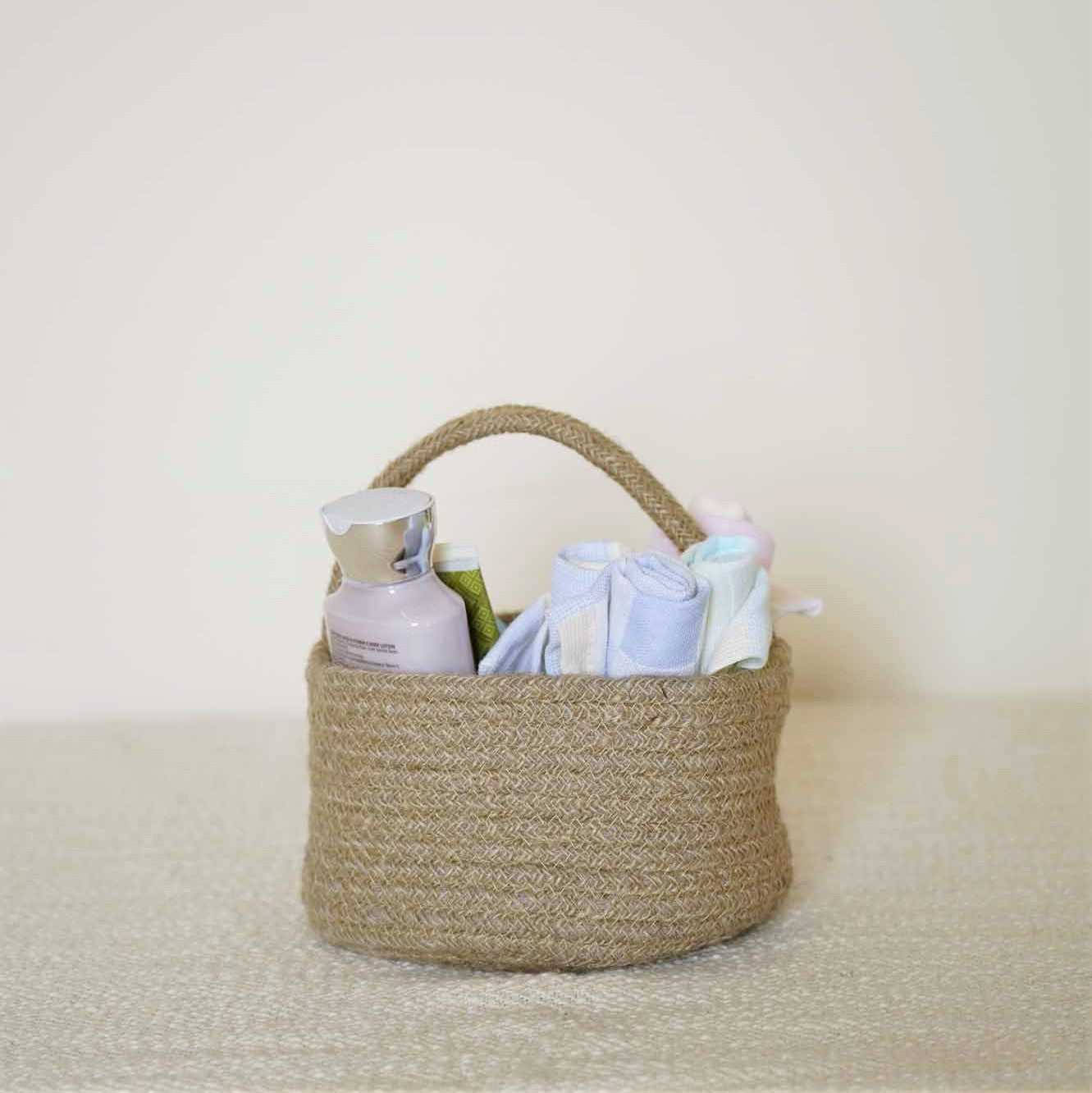 Jute Kitchen/Storage Basket - With Handles