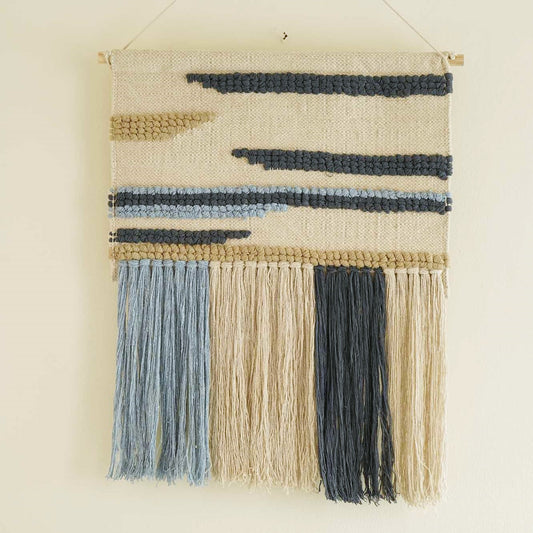 Sky Meets Shore Handwoven Wall Hanging