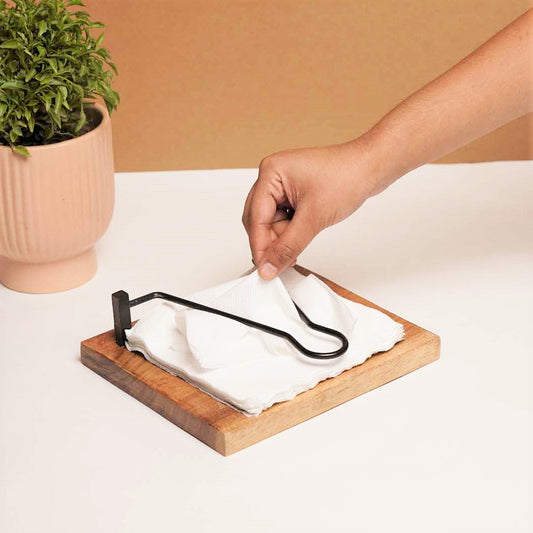 Tissue Paper Holder - Acacia Wood