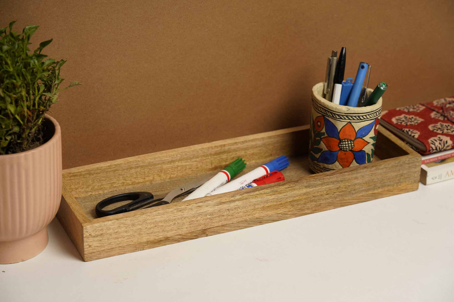 Classy Wooden Tray OR Desk/Kitchen Organiser
