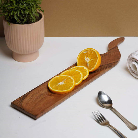 Rectangular Curvy Cheeseboard/Chopping Board/Serving Platter – Acacia Wood