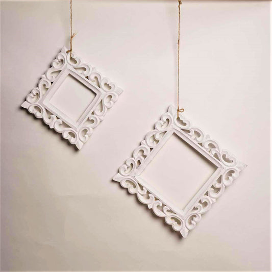 Wooden Handcrafted Frames – White Small