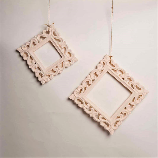 Wooden Handcrafted Frames – Peach Large