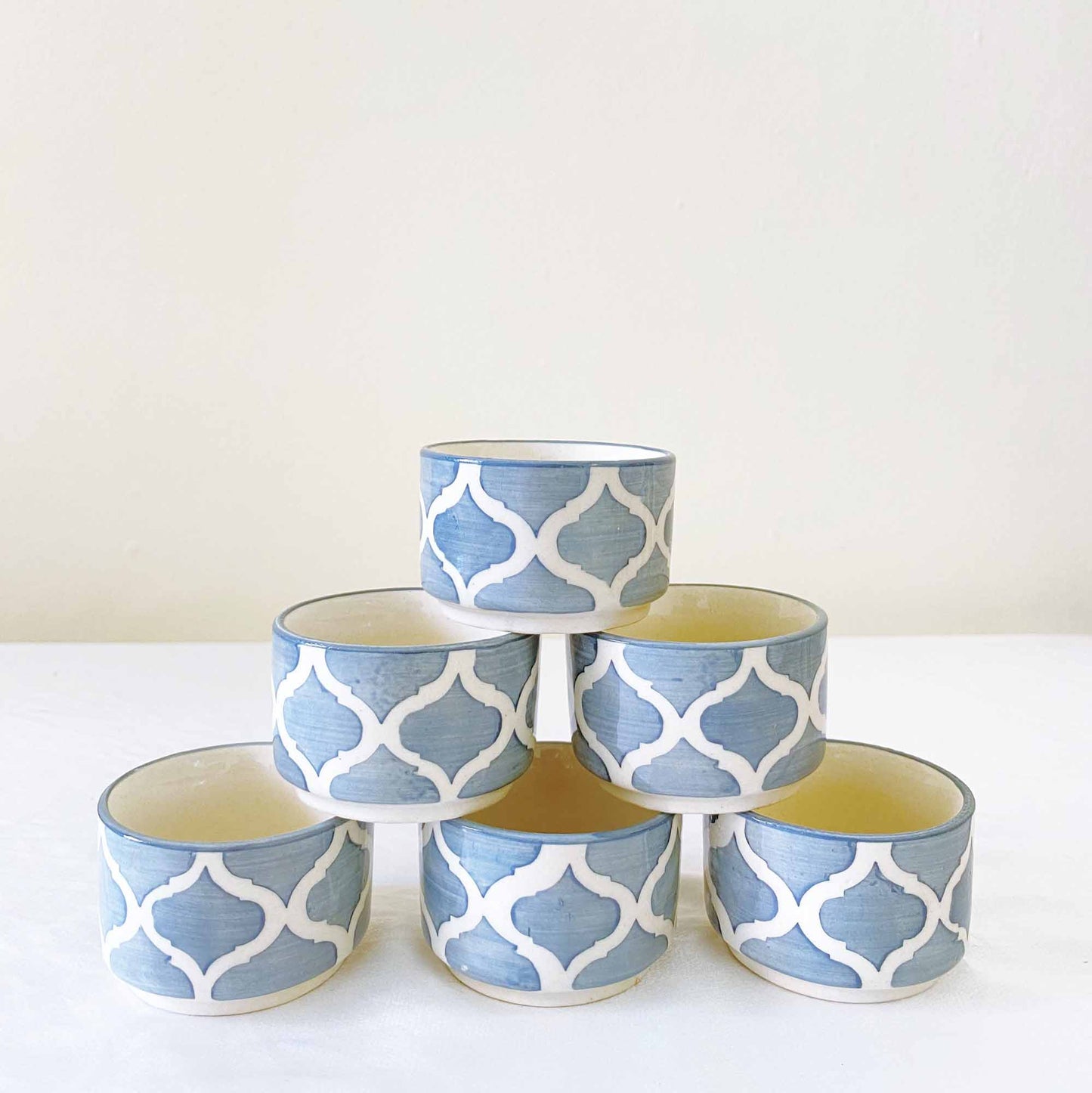 Moroccan Dip Bowls - Grey