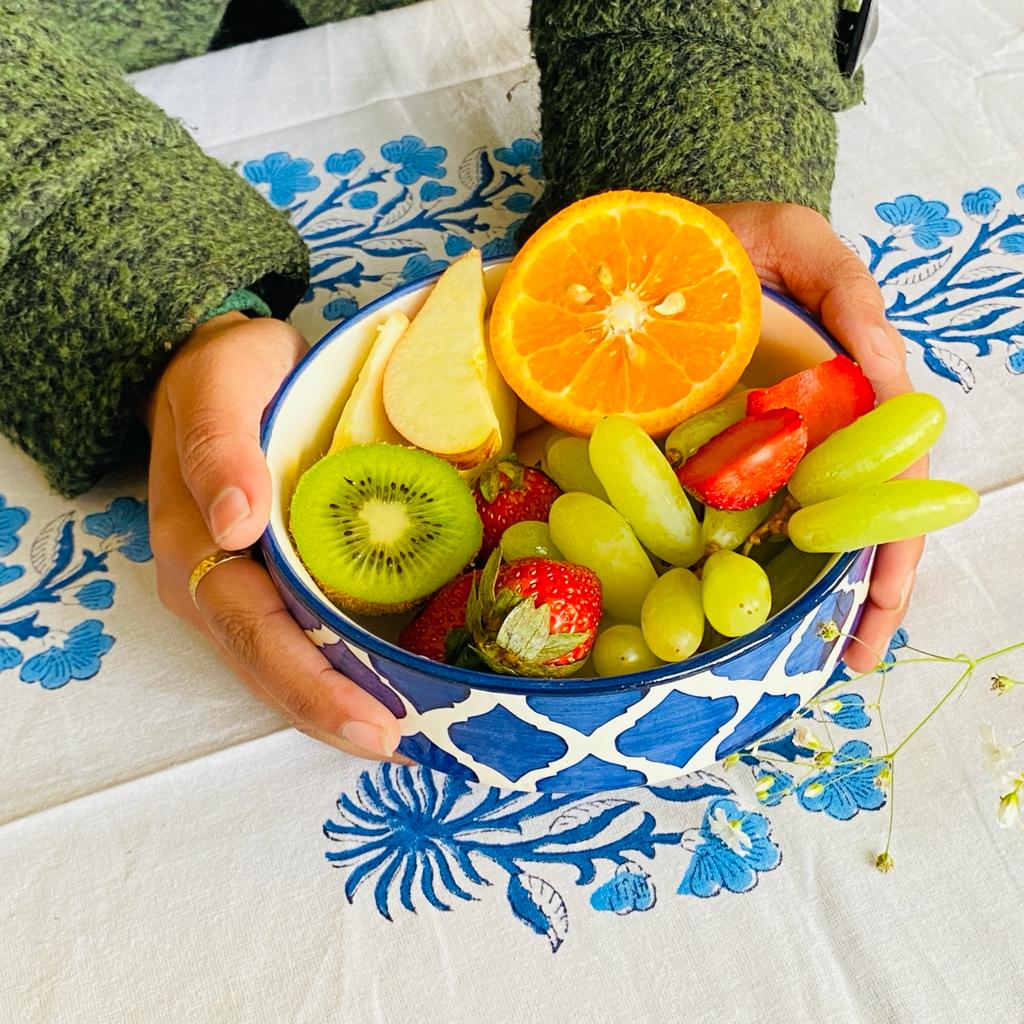 Blue Moroccan Salad/Baking Trays – Set of 3