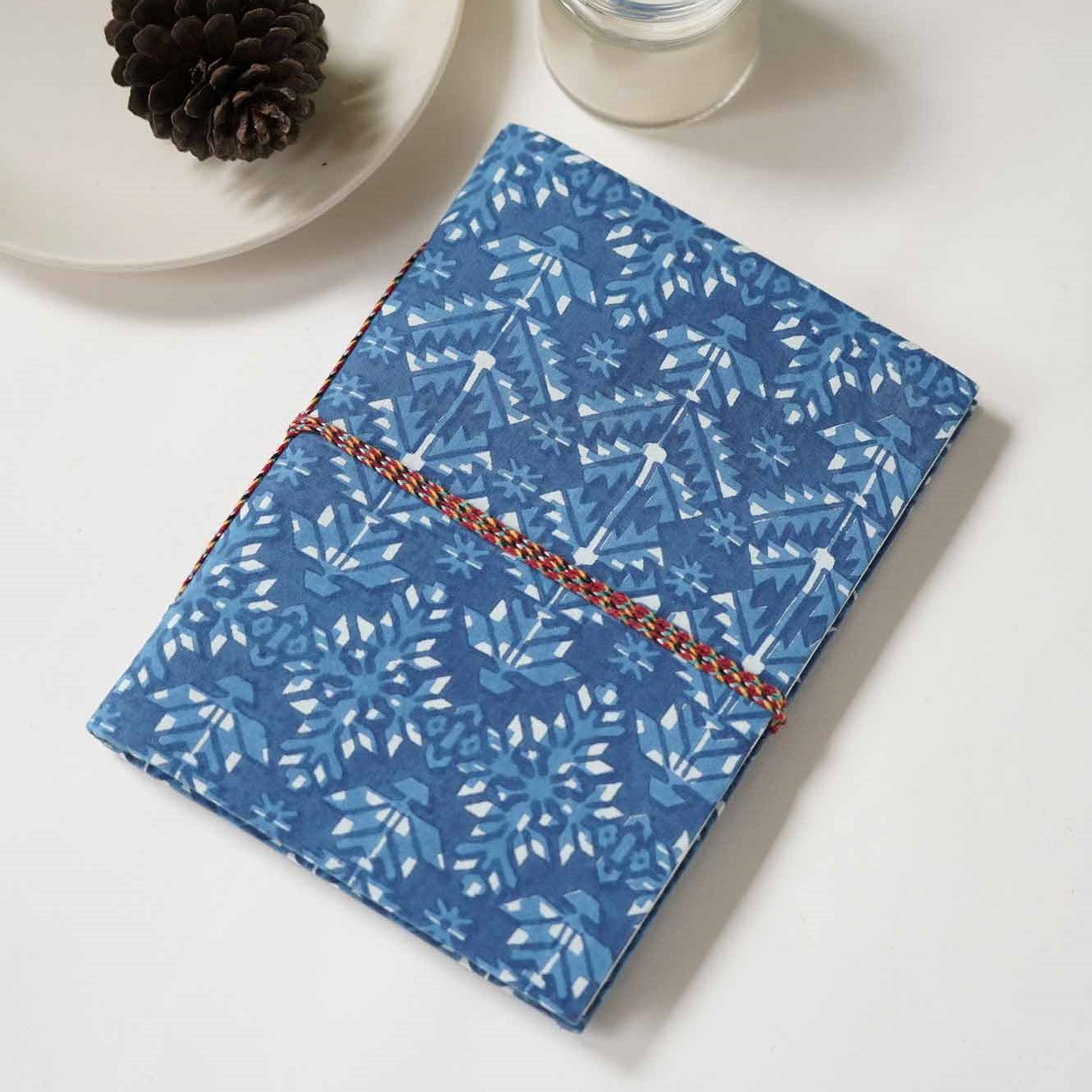 Indigo Fabric Notebook - 125 GSM Handmade Paper