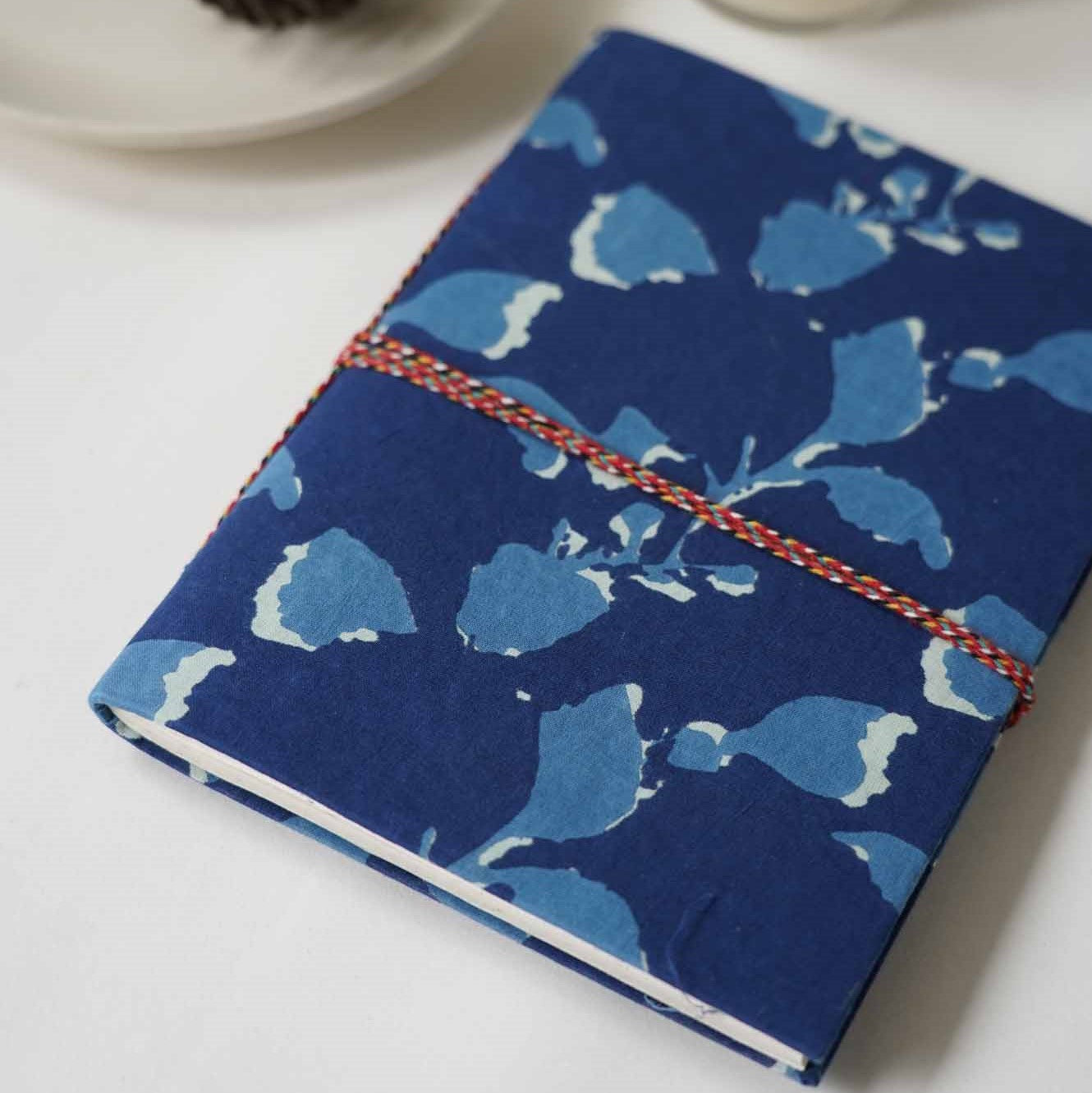 Indigo Fabric Notebook - 125 GSM Handmade Paper